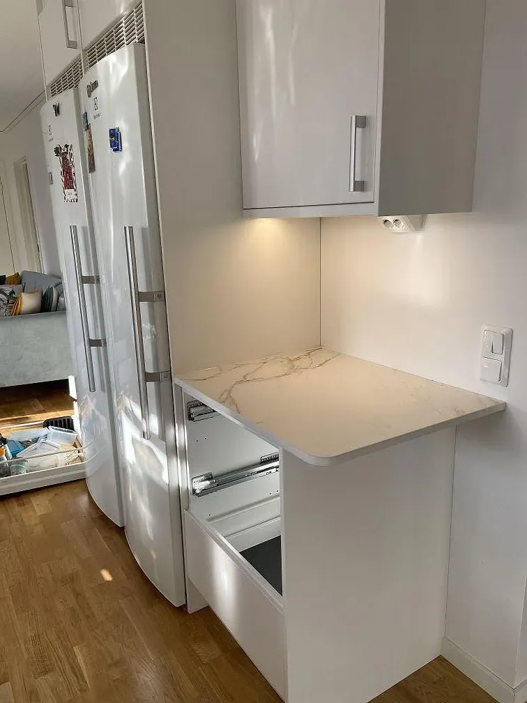 Køkkenbordplade i Dekton Entzo-keramik, Helsingborg – billede 5