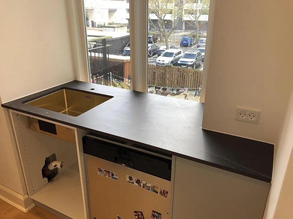 Køkkenbordplade i Dekton Kelya, Frederiksberg C
