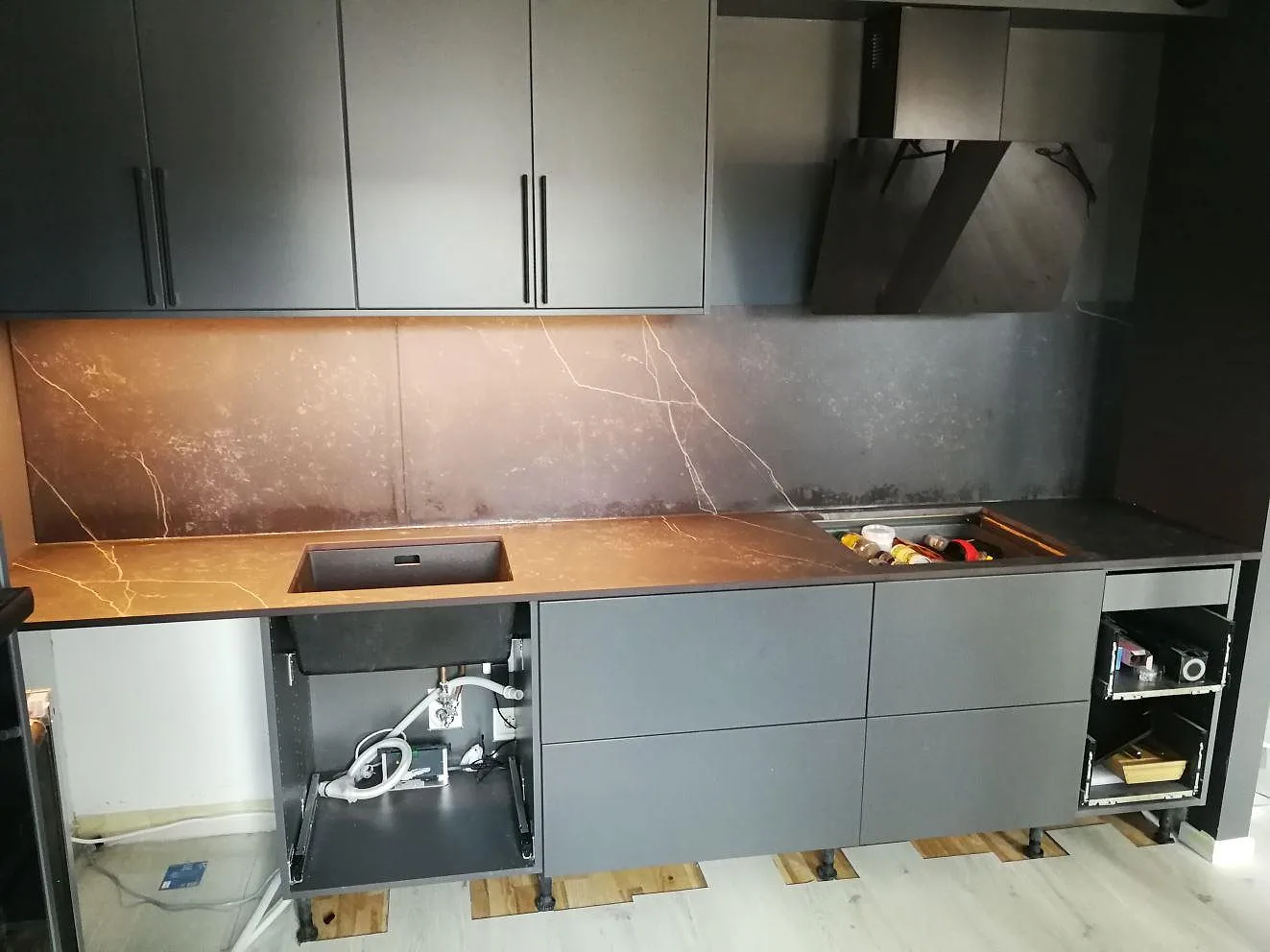 Køkkenbordplade i Dekton Kelya, Sundbyberg