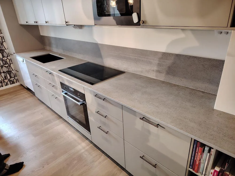 Gennemført projekt: Køkkenbordplade i Dekton Keon, Saltsjö Boo.