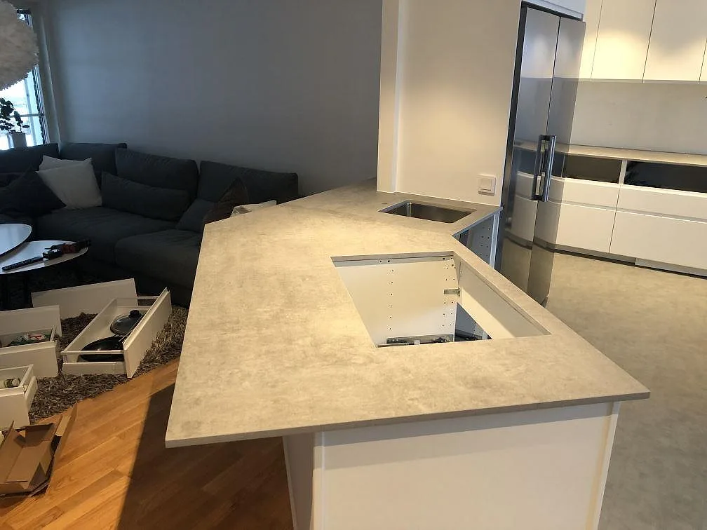 Køkkenbordplade i Dekton Kreta, Hörby
