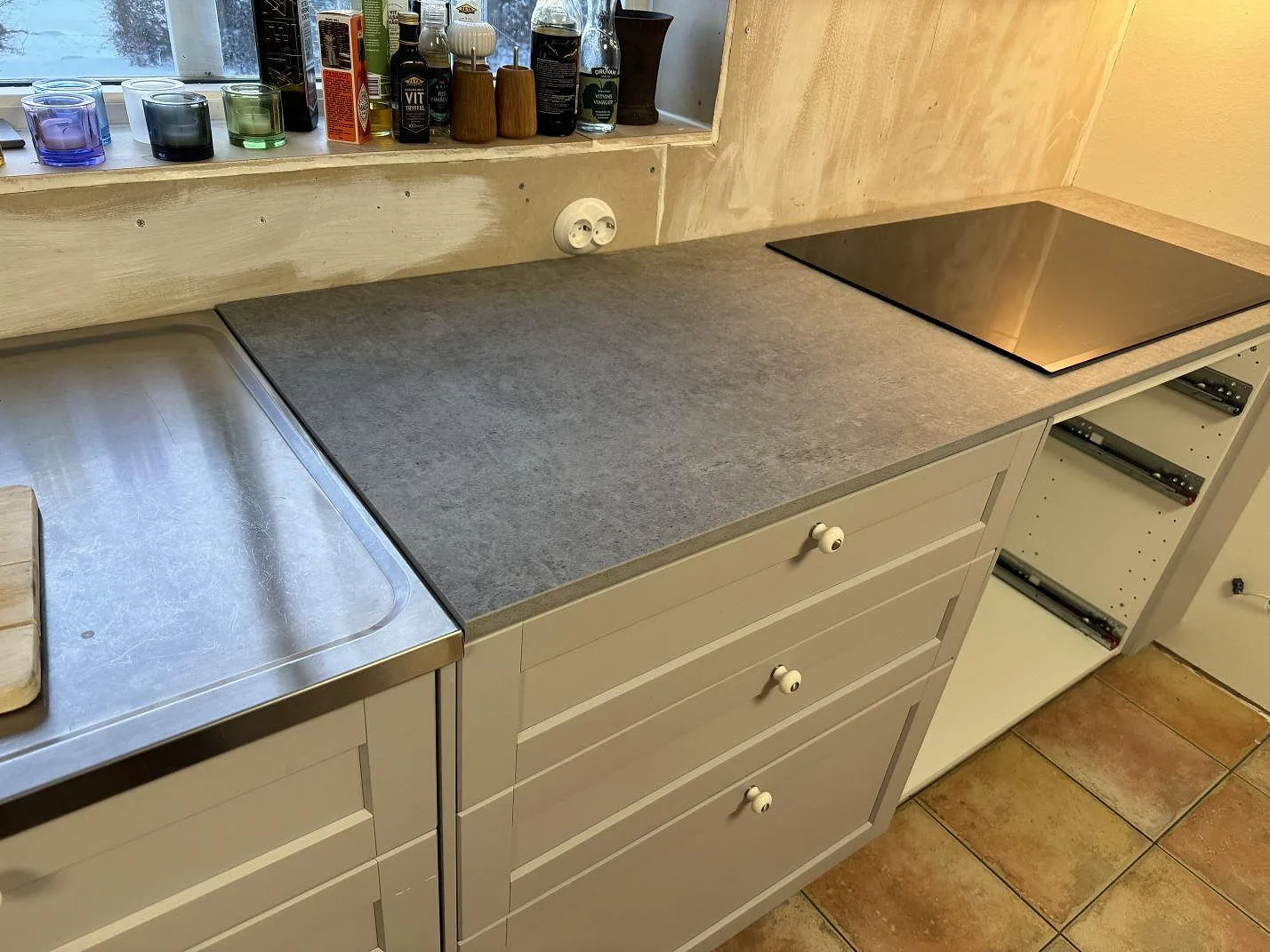 Køkkenbordplade i Dekton Kreta, Karlskrona