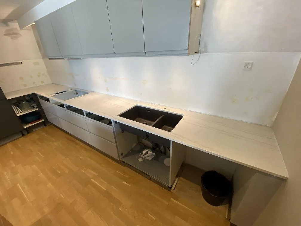 Køkkenbordplade i Dekton Limbo, København s – billede 2