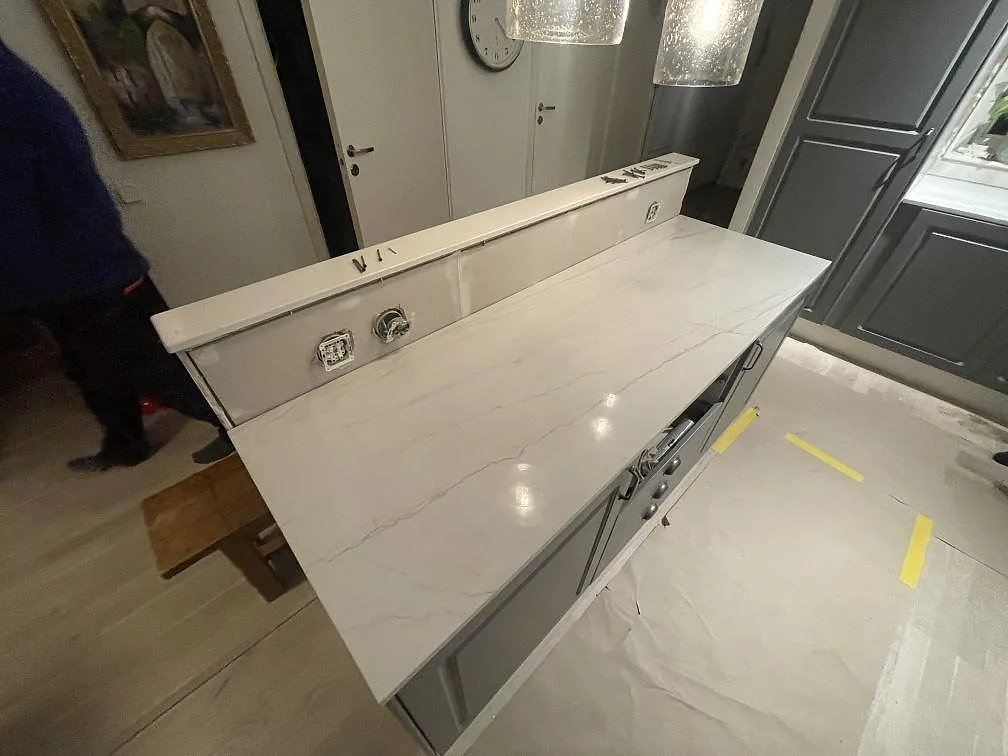 Køkkenbordplade i Dekton Limbo, Nyköping – billede 2