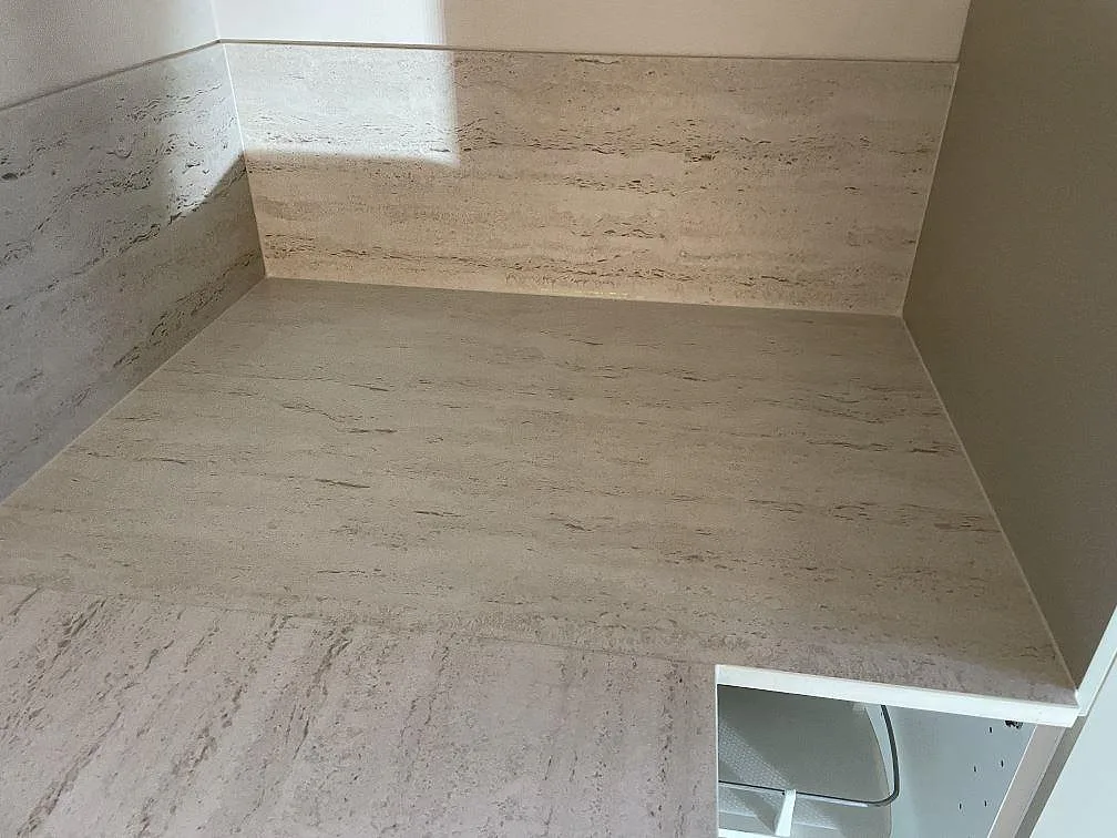 Køkkenbordplade i Dekton Marmorio, Malmö – billede 7