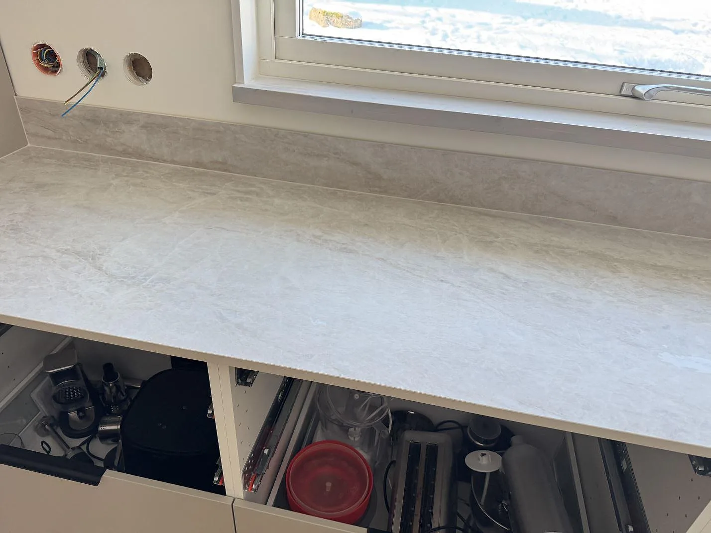 Køkkenbordplade i Dekton Nara, Fjärås – billede 4
