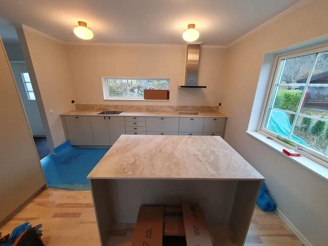 Køkkenbordplade i Dekton Sarey, Segeltorp