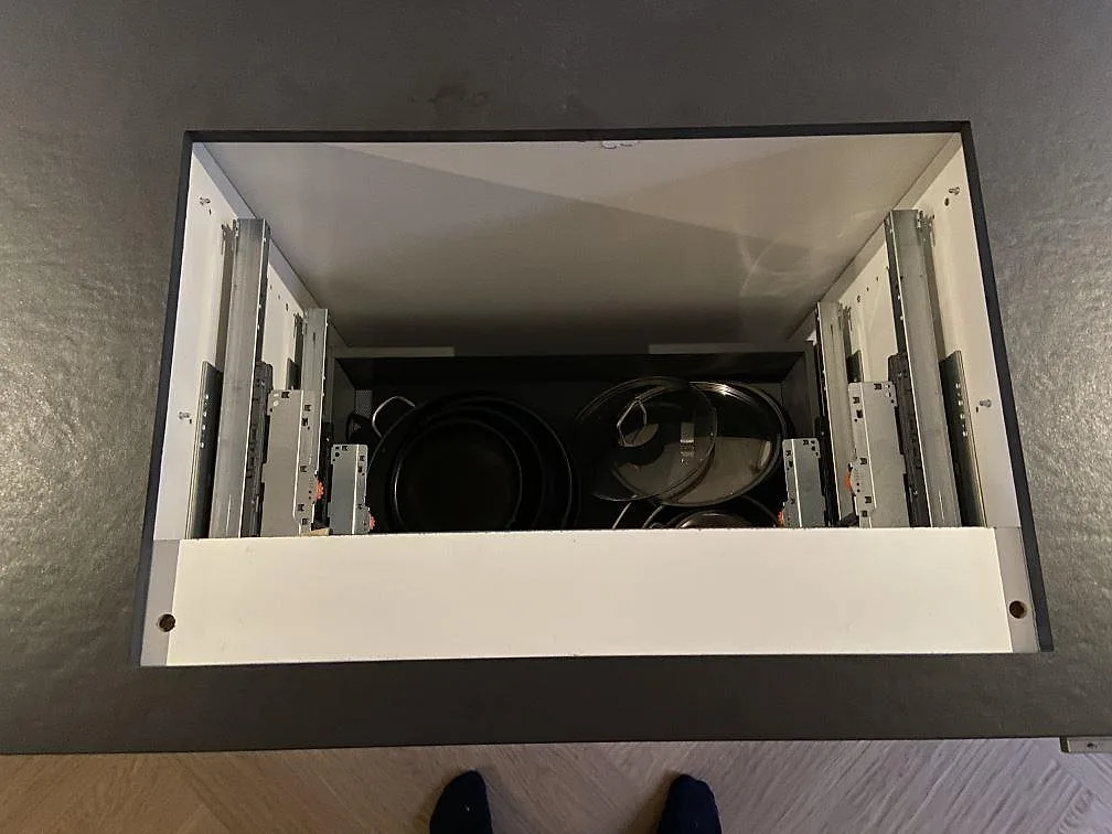 Køkkenø i Dekton Sirius-keramik, Göteborg – billede 8