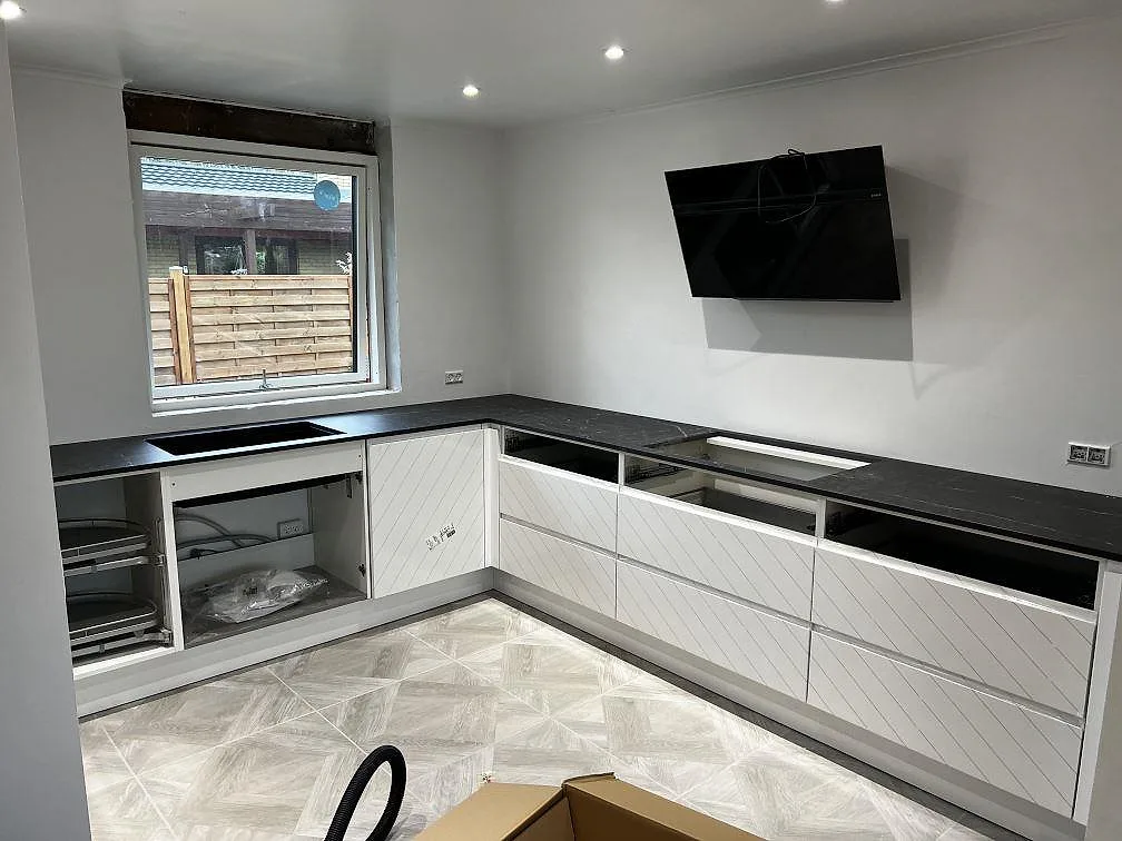 Gennemført projekt: Køkkenbordplade i Dekton Somnia, Ballerup.