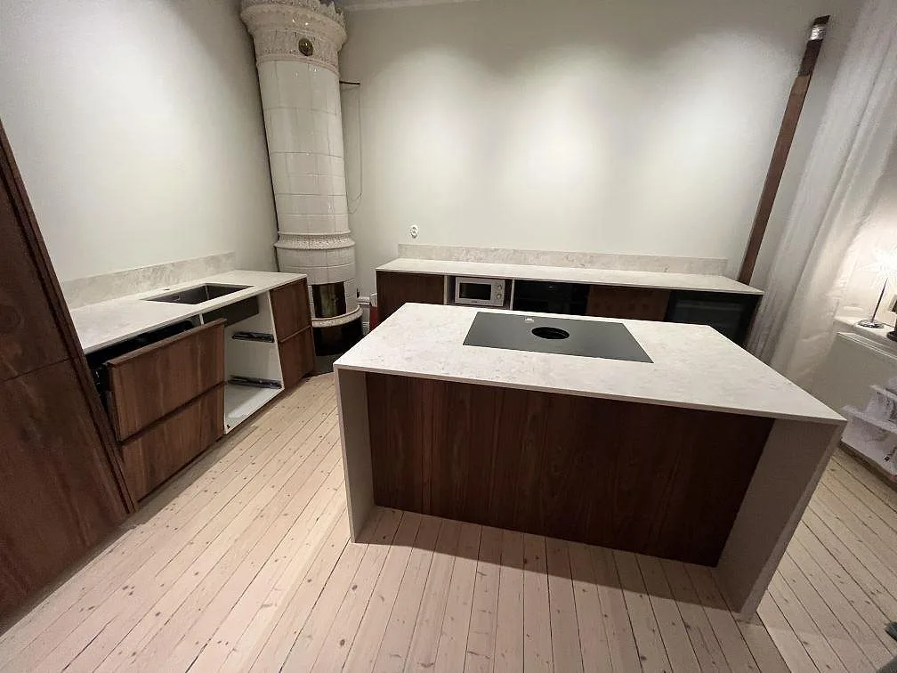 Køkkenbordplade i Dekton TK05 Sabbia, Stockholm