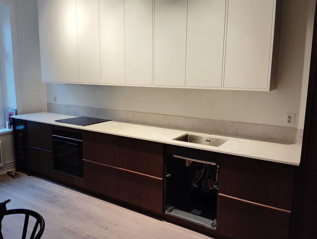 Køkkenbordplade i Dekton Tk05 Sabbia, Stockholm