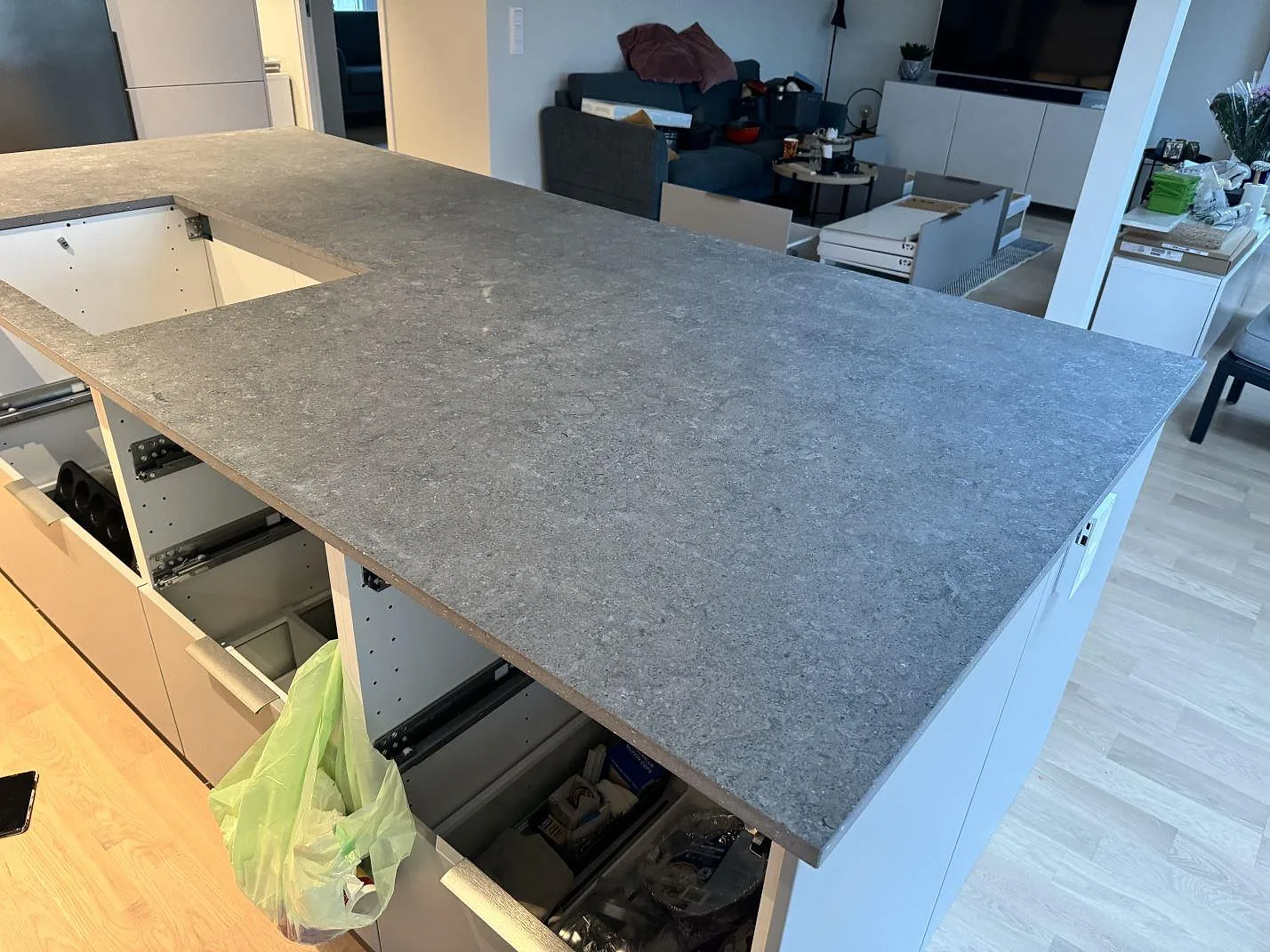 Køkkenbordplade i Dekton Vk04 Grafite, Lomma – billede 4