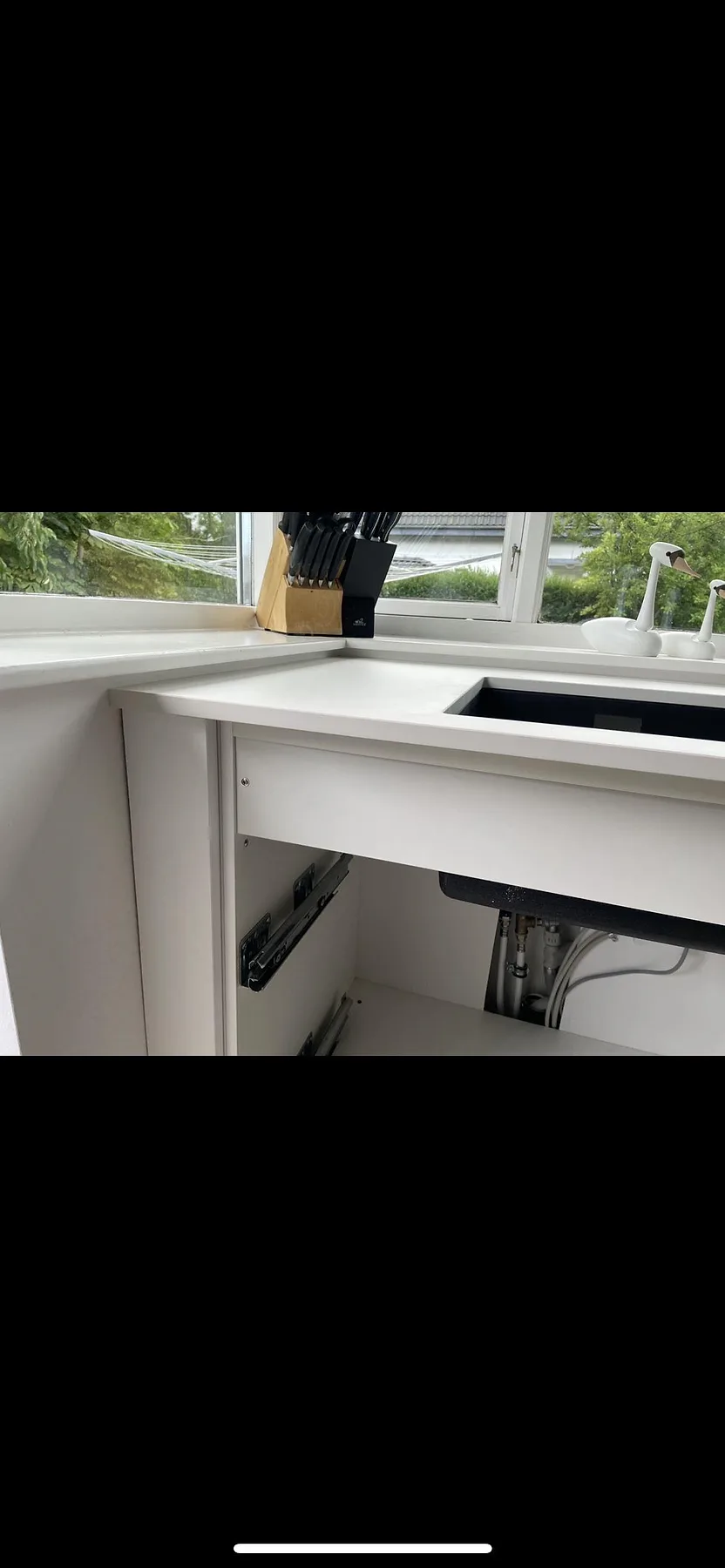 Gennemført projekt: Køkkenbordplade i Dekton Zenith, Hellerup.