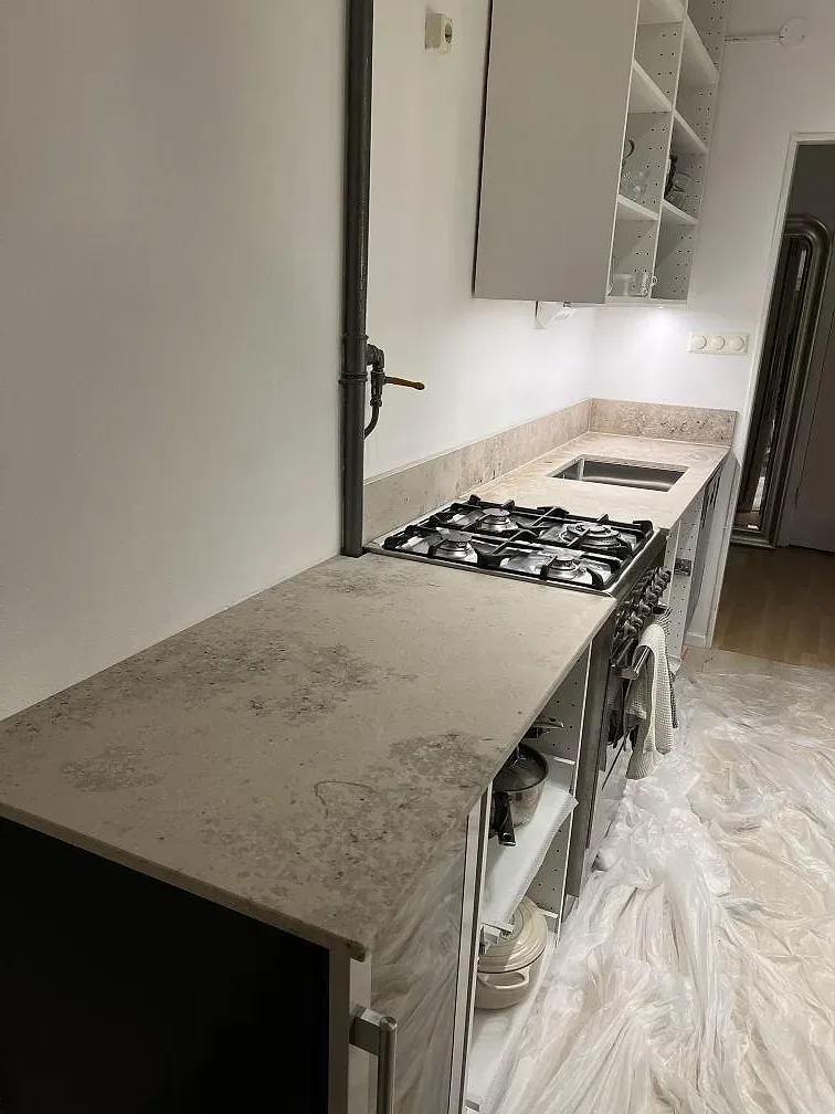 Køkkenbordplade i Jura Grey, Johanneshov – billede 2