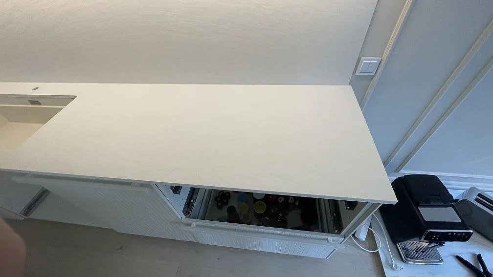 Køkkenbordplade i Laminam Bianco Spacco, Malmö – billede 5