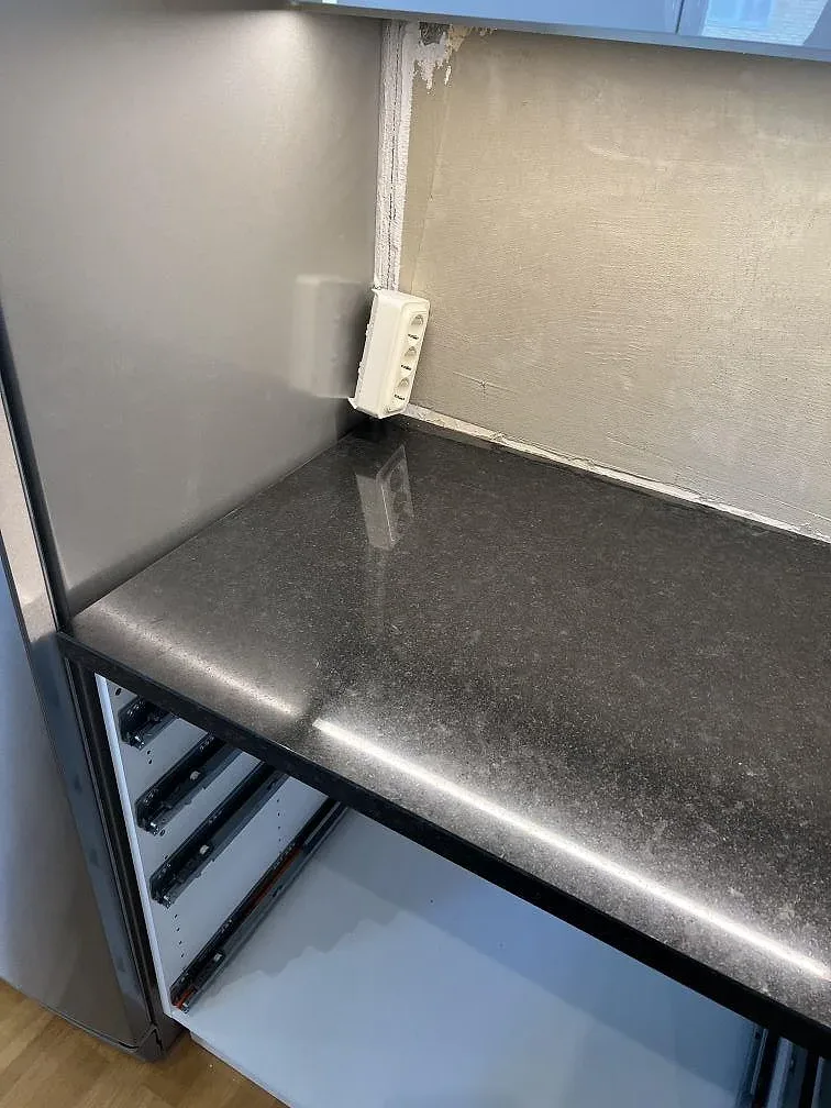 Køkkenbordplade i Nero Assoluto, Kävlinge – billede 5