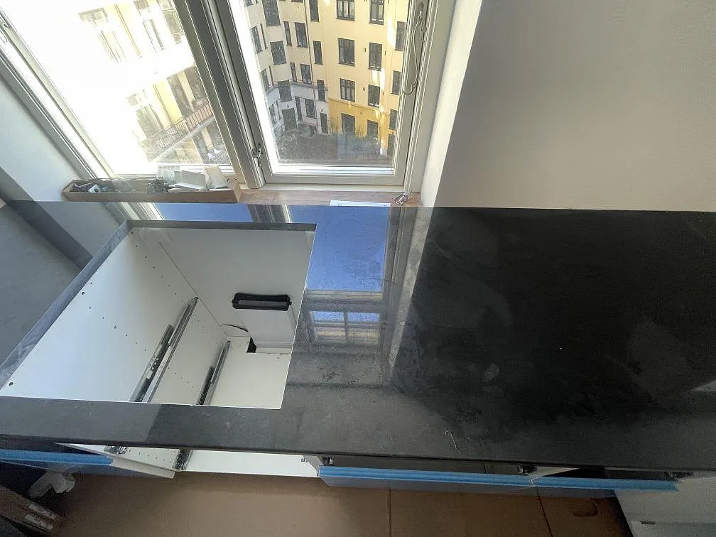 Køkkenbordplade i Nero Assoluto, København S – billede 3