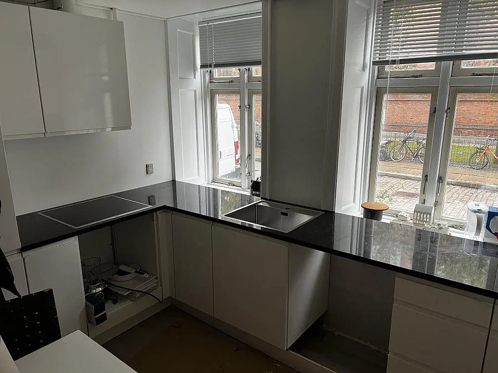 Køkkenbordplade i Nero Assoluto, Köpenhamn