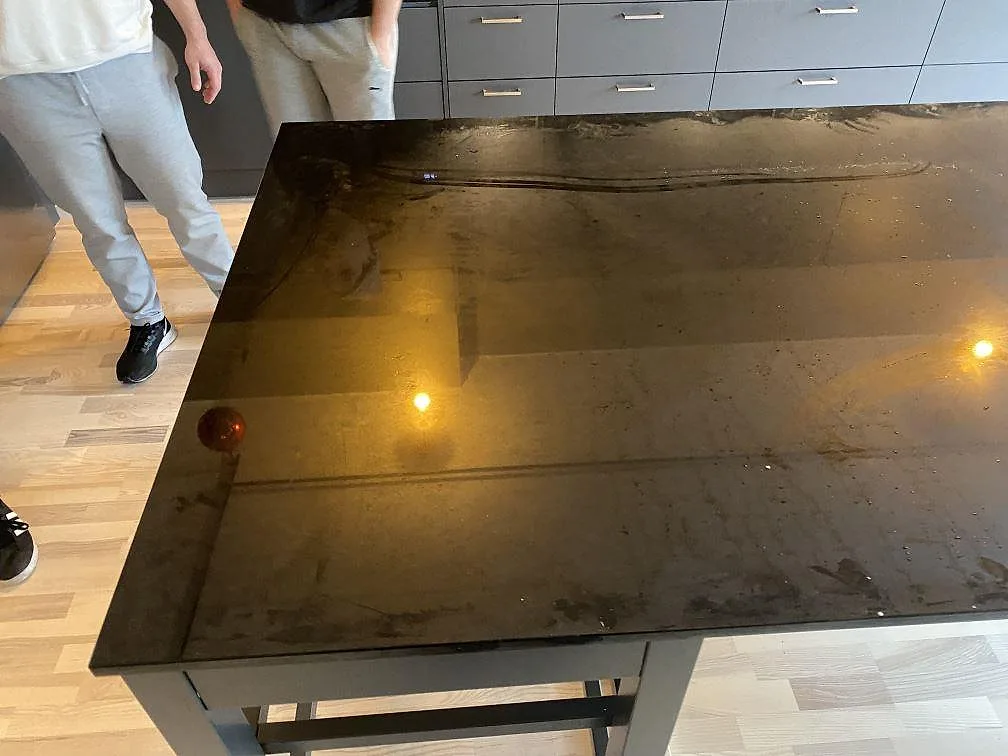 Køkkenbordplade i Nero Assoluto, Limhamn – billede 4