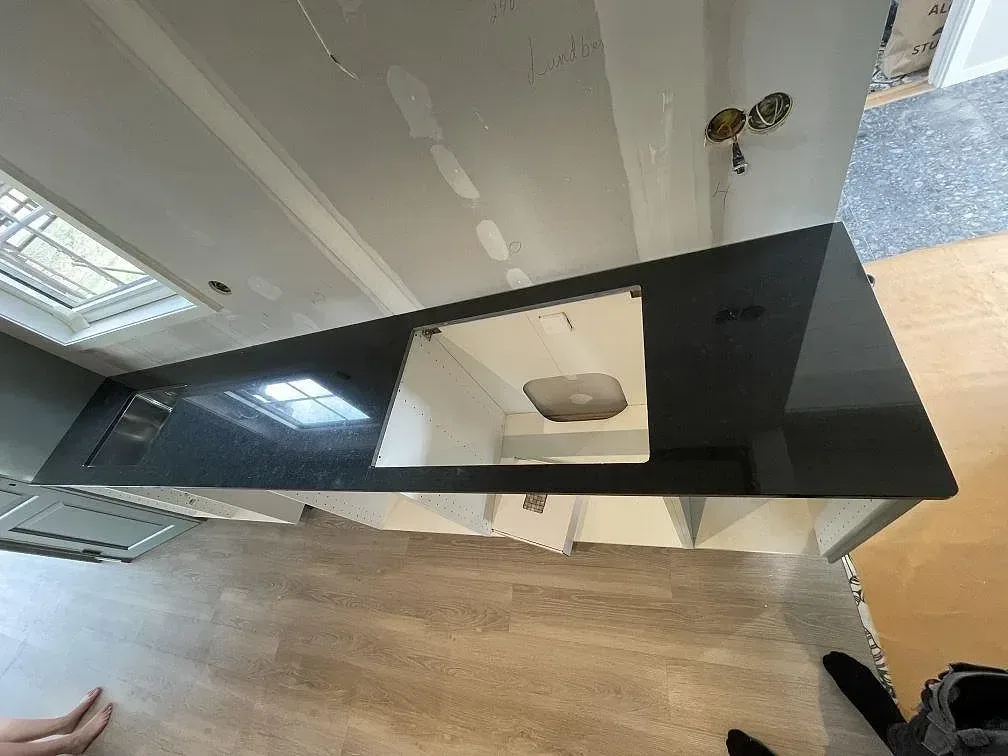 Køkkenbordplade i Nero Assoluto, Malmö
