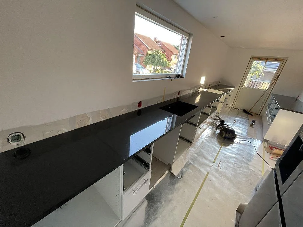 Køkkenbordplade i Nero Assoluto, Malmö