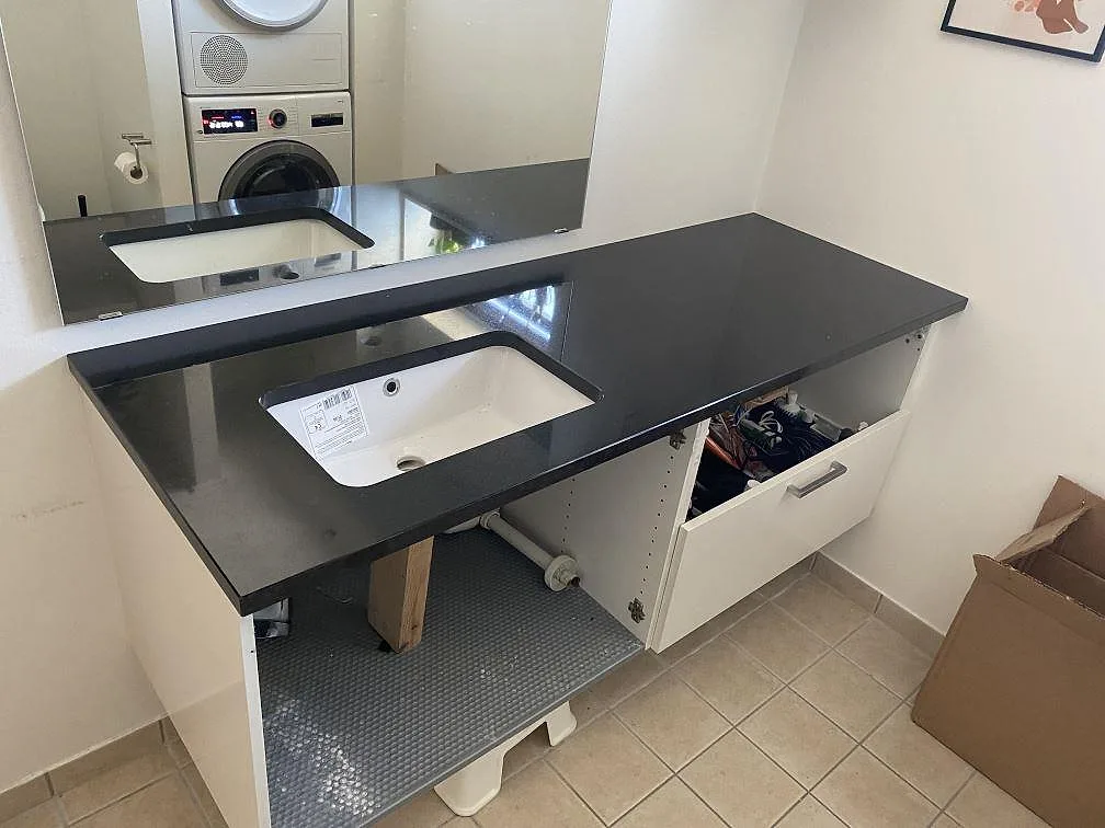 Køkkenbordplade i Nero Assoluto, Roskilde – billede 4