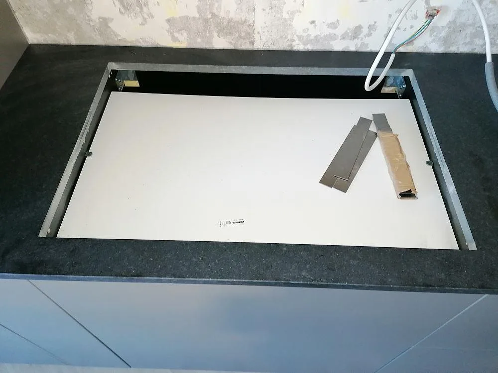 Køkkenbordplade i Nero Assoluto-granit, mat, Skövde – billede 2