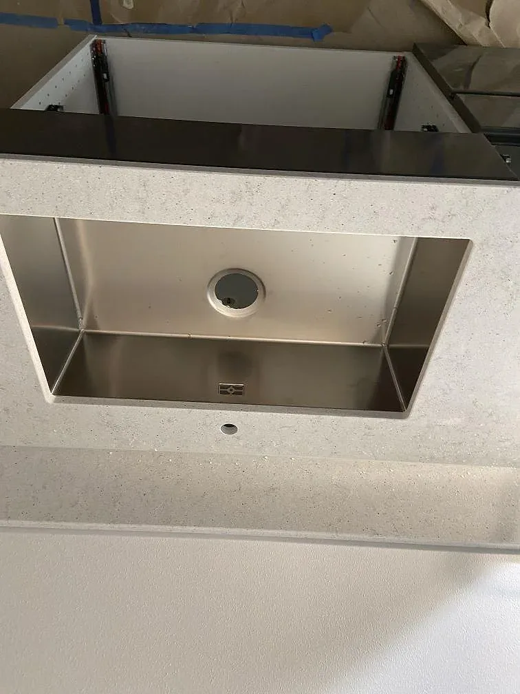 Køkkenbordplade i Quarella Bianco Savoia, Blekinge – billede 2