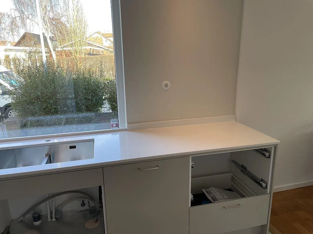 Køkkenbordplade i Quarella Blanco Sal, Limhamn – billede 2