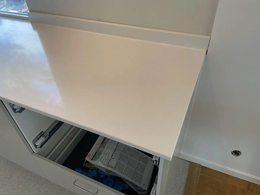 Køkkenbordplade i Quarella Blanco Sal, Limhamn – billede 4