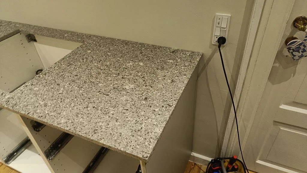 Køkkenbordplade i Silestone Alpina White, København S – billede 7