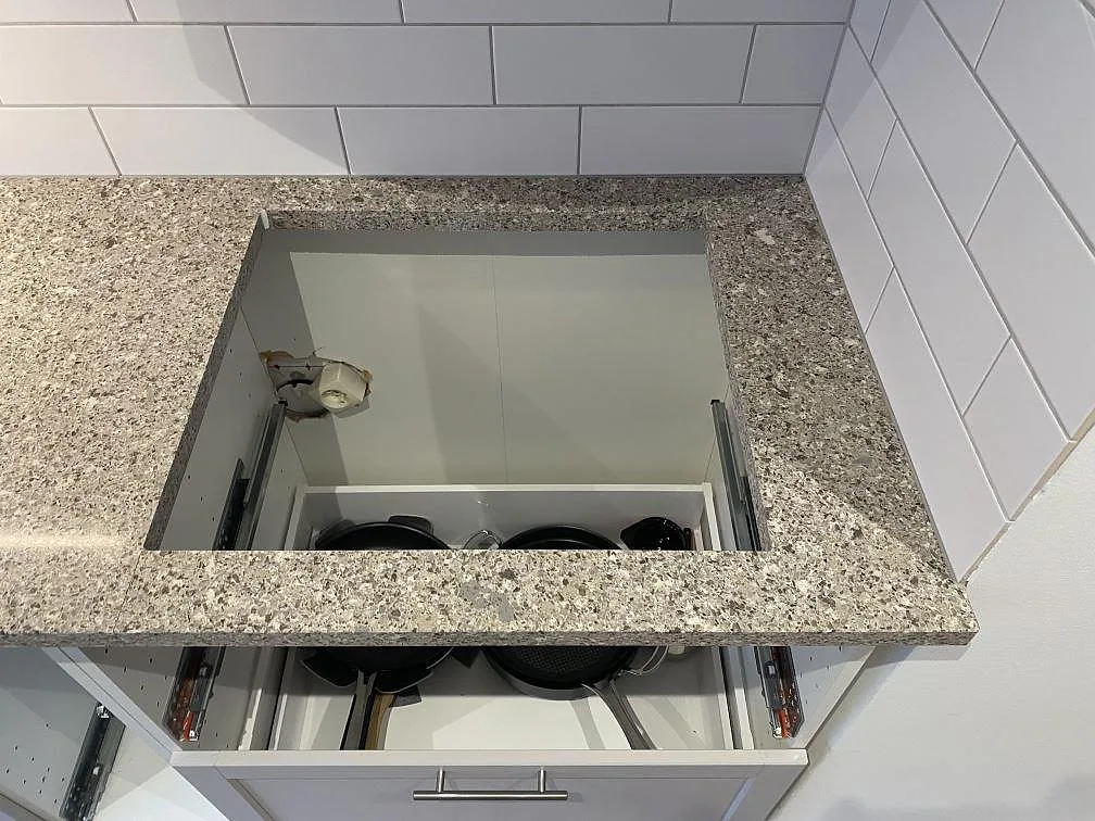 Køkkenbordplade i Silestone Alpina White, Malmö – billede 6
