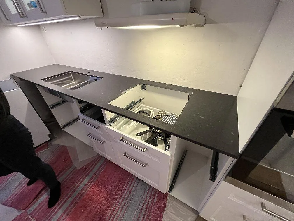 Køkkenbordplade i Silestone Arden Blue, Strängnäs – billede 3