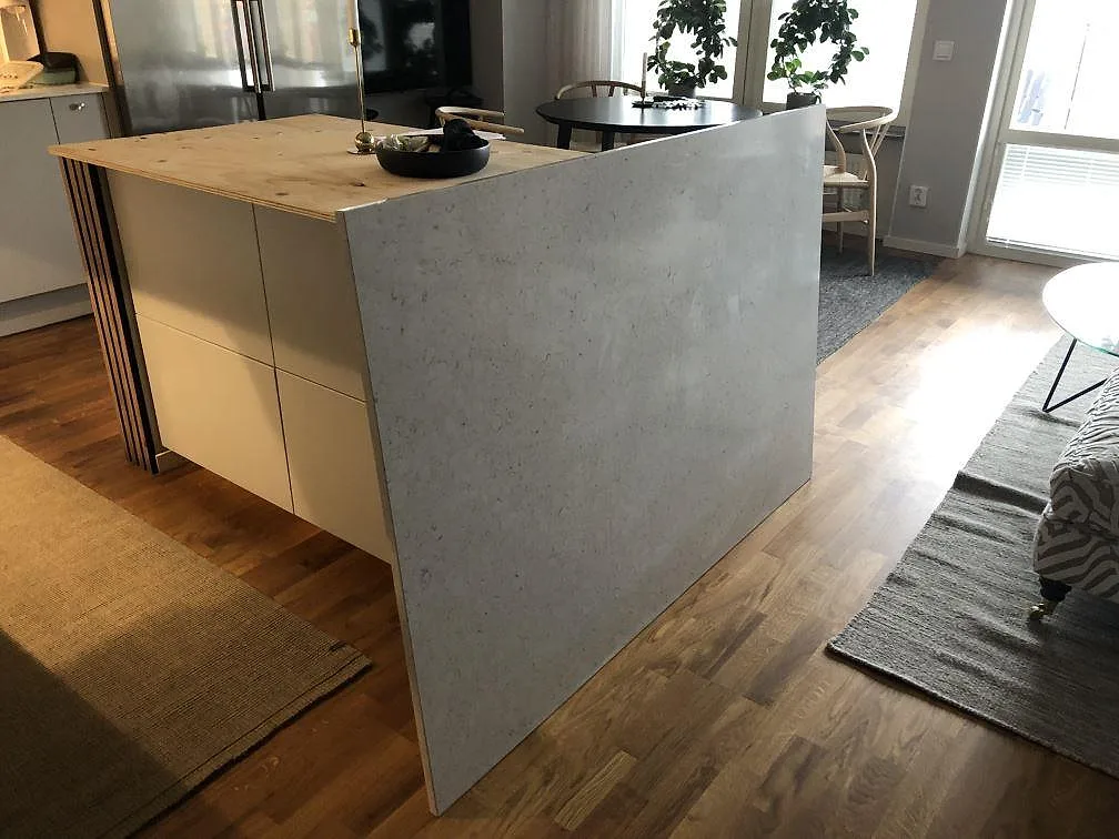 Køkkenbordplade i Silestone Bianco River, Malmö