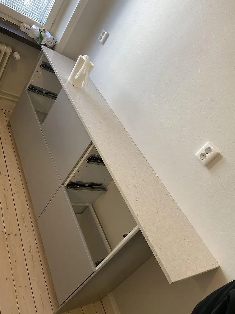Køkkenbordplade i Silestone Bianco River, Malmö – billede 6