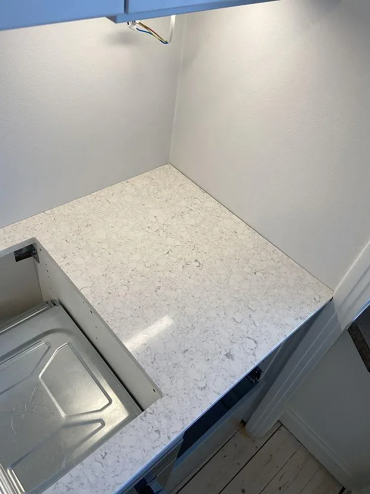 Køkkenbordplade i Silestone Bianco River, Malmö – billede 3