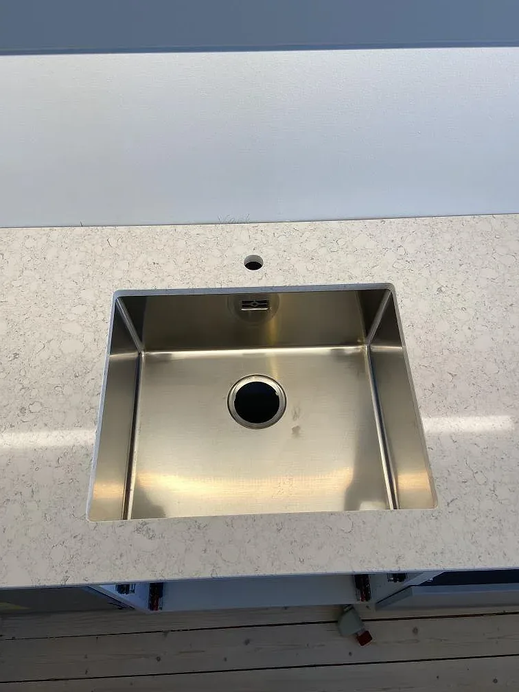 Køkkenbordplade i Silestone Bianco River, Malmö – billede 2