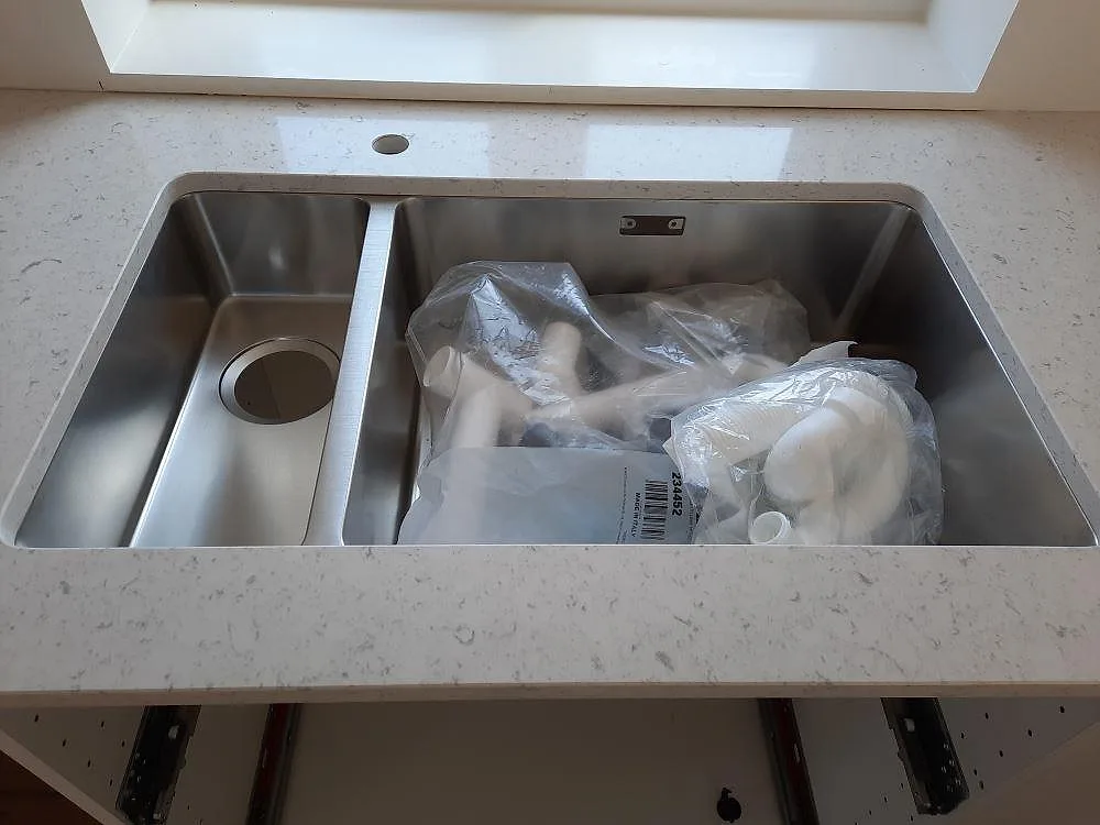 Køkkenbordplade i Silestone Bianco River, Markaryd – billede 3
