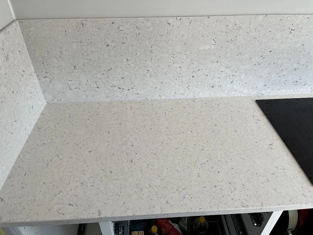 Køkkenbordplade i Silestone Bianco River, Trelleborg – billede 3