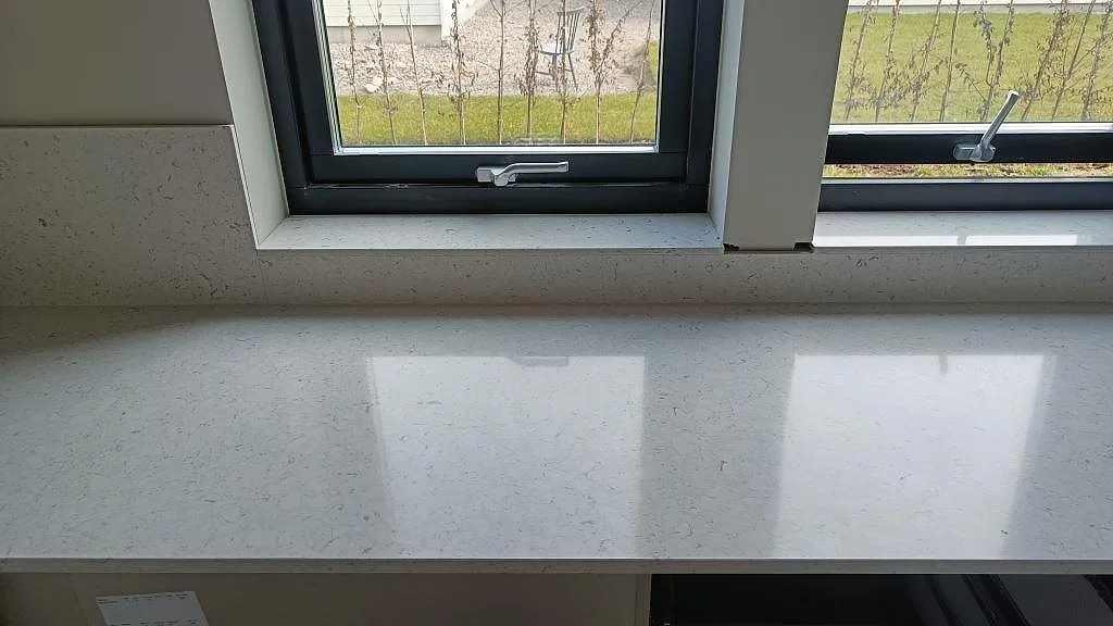 Køkkenbordplade i Silestone Bianco River, Ytterby – billede 8
