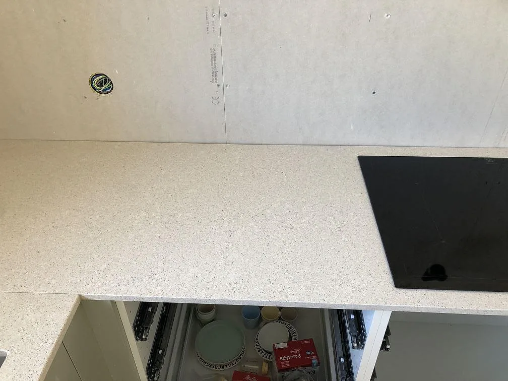 Køkkenbordplade i Silestone Blanco City, Ängelholm – billede 7