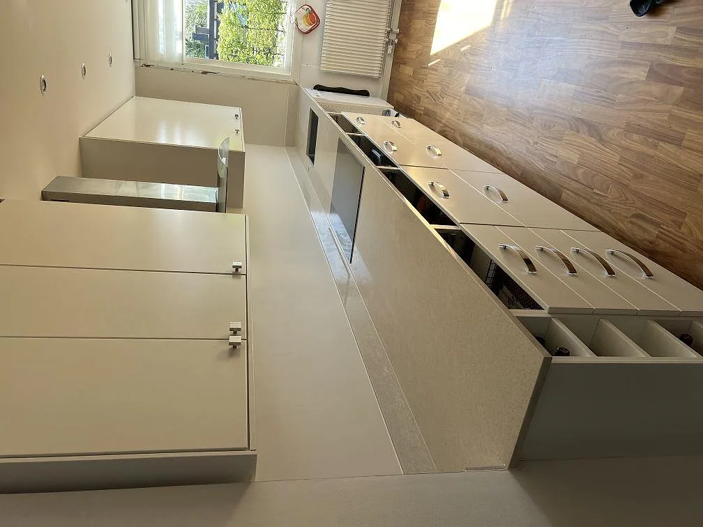 Gennemført projekt: Køkkenbordplade i Silestone Blanco City, Bjärred.