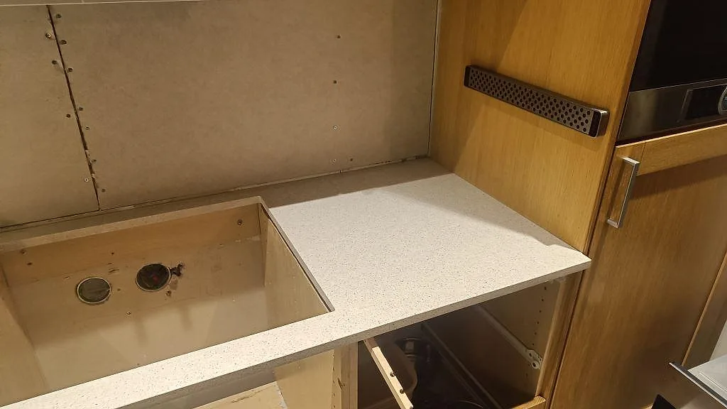 Køkkenbordplade i Silestone Blanco City, Malmö – billede 8
