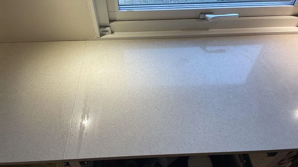 Køkkenbordplade i Silestone Blanco City, Tygelsjö – billede 8