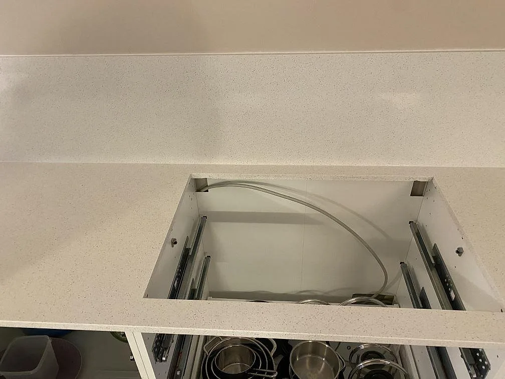 Køkkenbordplade i Silestone Blanco Maple 14, Bagsværd – billede 6