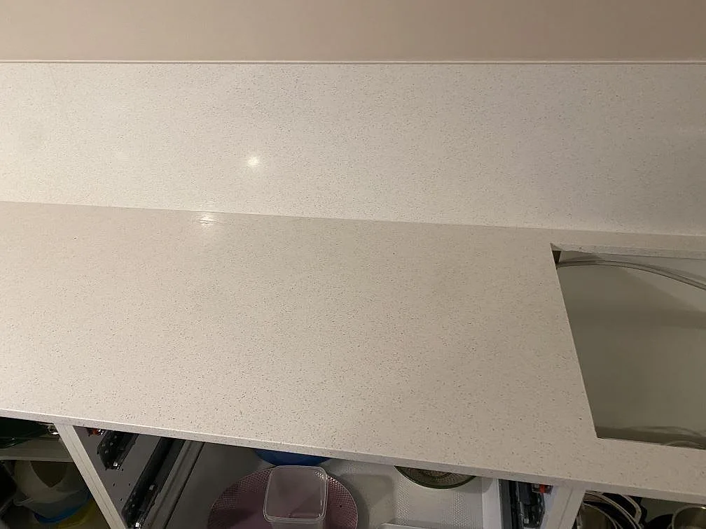 Køkkenbordplade i Silestone Blanco Maple 14, Bagsværd – billede 5