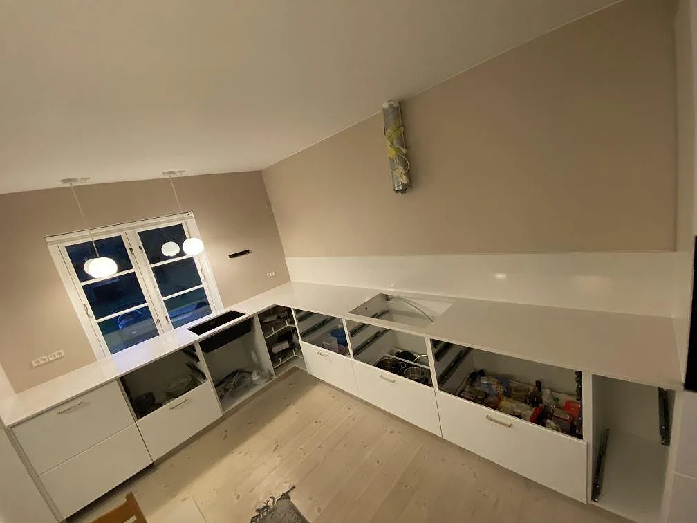 Køkkenbordplade i Silestone Blanco Maple 14, Bagsværd – billede 3