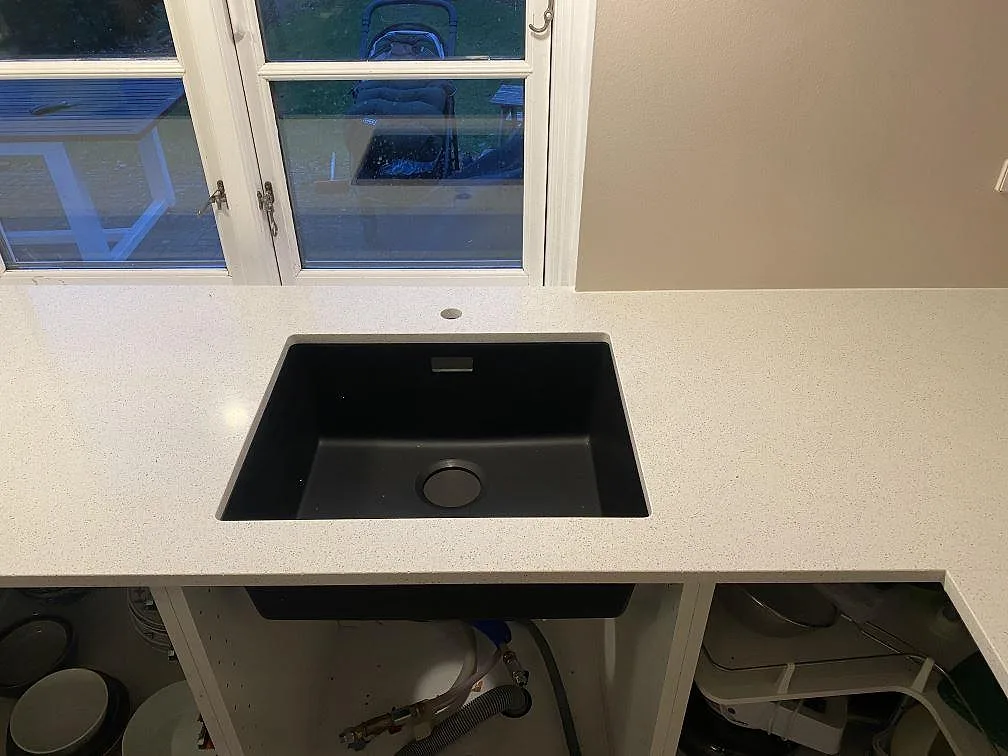 Køkkenbordplade i Silestone Blanco Maple 14, Bagsværd – billede 2