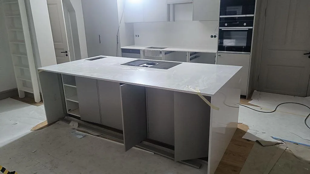 Køkkenbordplade i Silestone Blanco Maple 14, Lund