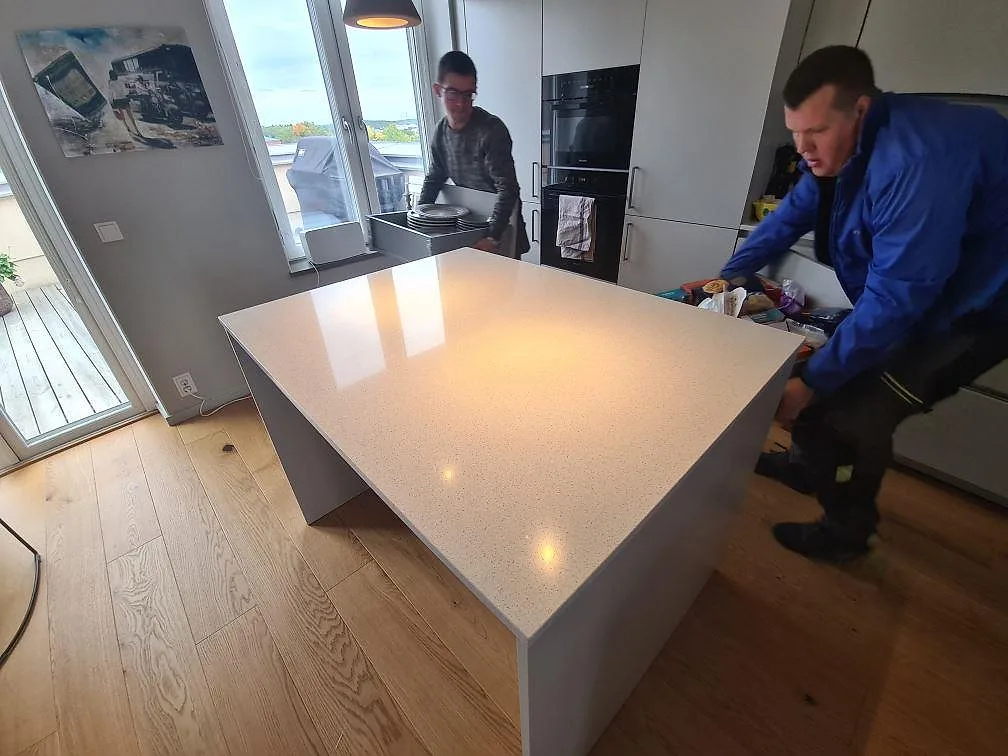 Køkkenbordplade i Silestone Blanco Maple 14, Stockholm